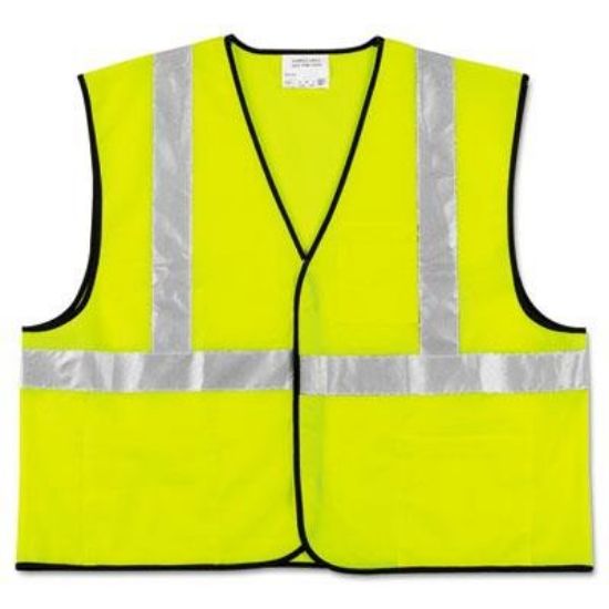 Picture of Mcr Safety Lime Green  Class 2  Economy Vest  X-Large Part# - Vcl2Slxl