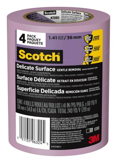 Picture of Scotch® Masking Painter'S Tape 4Rl/Pk Part# - 7100193520