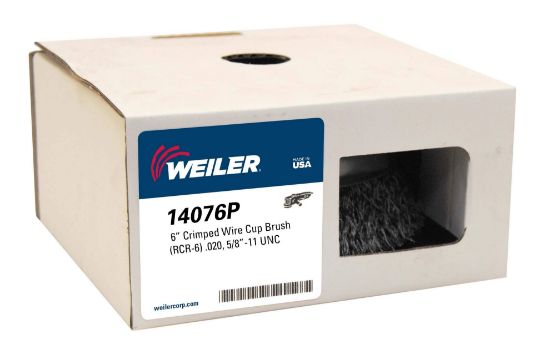 Picture of Weiler® Cr-6 .020" 5/8-11 6"Dia.Crimped Wire Cup Br Part# - 14076P