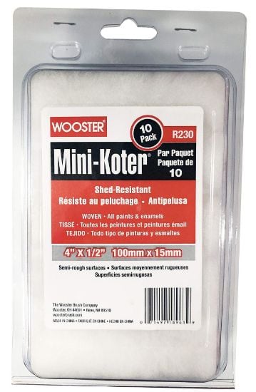 Picture of Wooster 4" Mini-Koter Woven 1/2"10-Pk Mini Rlrs Case=6 Part# - 00R1300040