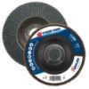 Picture of Weiler® 4-1/2" Tiger Paw Abrasive Flap Disc- Angled- 80Z Part# - 51121