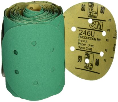 Picture of Stikit™ Green Corps Abrasive Disc Roll 246U Part# - 7010360044