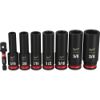 Picture of Milwaukee® Tool 8Pc Shockwave Imp Duty 3/8"" Dr Sae Deep 6Pt Skt Part# - 49-66-7024