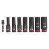 Picture of Milwaukee® Tool 8Pc Shockwave Imp Duty 3/8"" Dr Sae Deep 6Pt Skt Part# - 49-66-7024