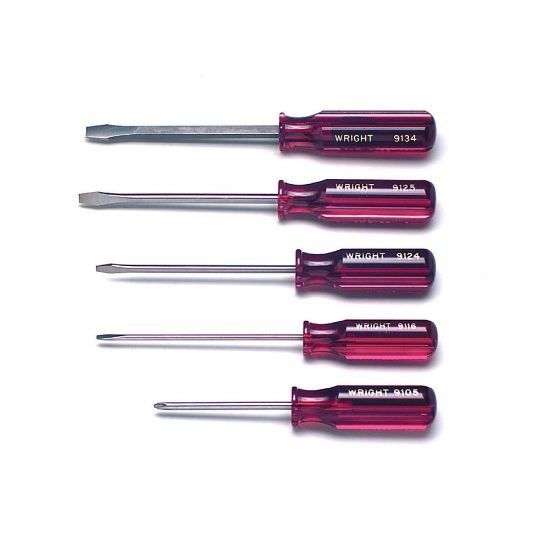 Picture of Wright Tool 5-Pc. Screwdriver Set9122-9135 Part# - 9475