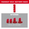 Picture of Milwaukee® Tool Packout M12  Battery Rack Part# - 48-22-8338