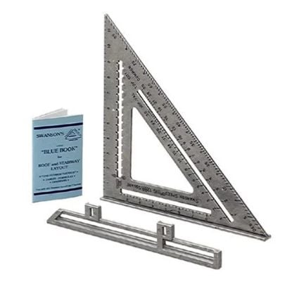 Picture of Swanson Tools Big 12 Aluminum Speed Square W/Black Gra Part# - S0107