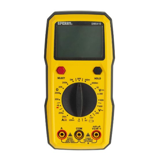 Picture of Sperry Instruments 8 Function Digital Manual Ranging Multimeter Part# - Dm6410