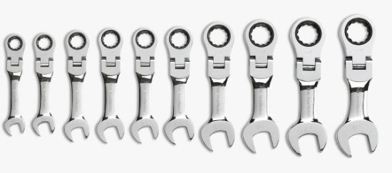 Picture of Gearwrench® 10Pc Metric Stubby Flexratcheting Wrench Part# - 9550