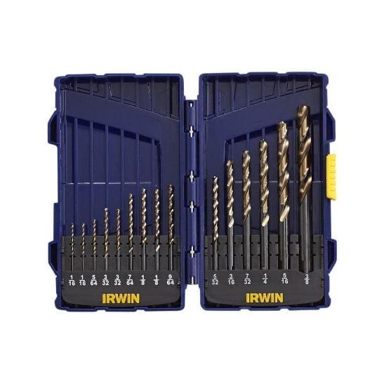 Picture of Irwin® 15 Piece Cobalt Drill Bit Set Part# - 316015