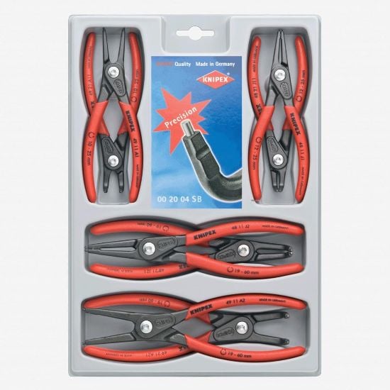 Picture of Knipex 8-Pc Prec Circlip Snap-Ring Plier Set Part# - 00-2004Sb