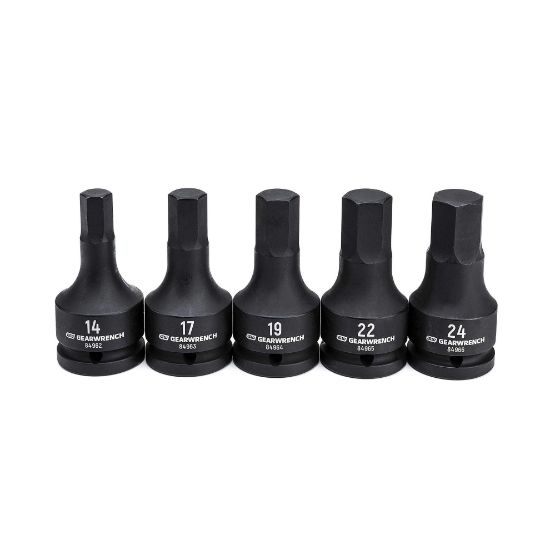 Picture of Gearwrench® Set Skt 3/4"Dr Hex Bit 5Pc Met Part# - 84968