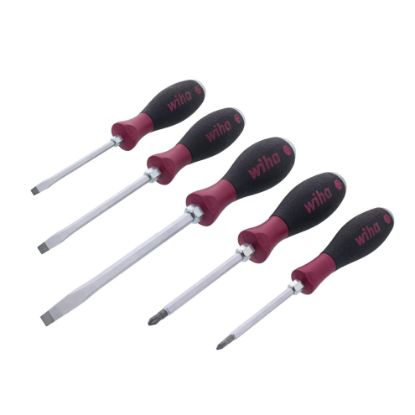 Picture of Wiha Tools 5Pc Microfinish Heavy Duty Slotted/Phi Part# - 53390