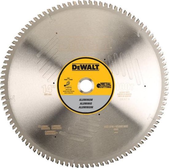 Picture of Dewalt® 14 In 100T Alum Mtl Cut1In Arbor Part# - Dwa7889