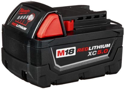 Picture of Milwaukee® Tool M18 Redlithium 5.0Ah Batpack Part# - 48-11-1850