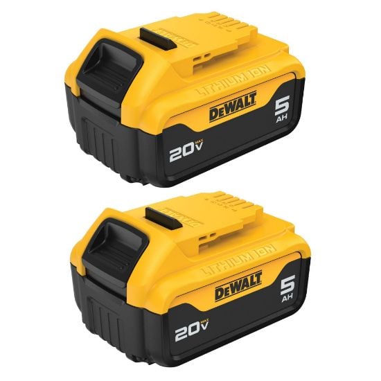 Picture of Dewalt® 20V Max 5 Ah Battery Double Pack Part# - Dcb205-2