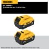 Picture of Dewalt® 20V Max 5 Ah Battery Double Pack Part# - Dcb205-2