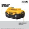 Picture of Dewalt® 20V Max 5 Ah Battery Double Pack Part# - Dcb205-2