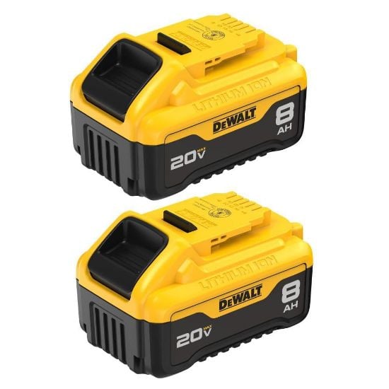 Picture of Dewalt® 20V Max Xr 8Ah Dual Pack Part# - Dcb208-2