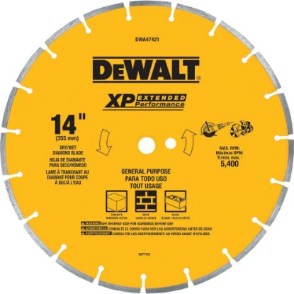 Picture of Dewalt® 14" Segmented Rim General Purpose Blade Part# - Dw4742