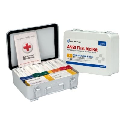 Picture of First Aid Only® 16 Unit First Aid Kit  Ansi A   Metal Case Part# - 90568