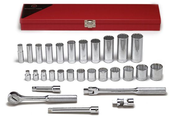 Picture of Wright Tool 29Pc. 3/8"Dr. Socket Tool Set 12-Point St Part# - 340