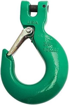 Picture of Campbell® Sling Hook Clevis Style Pl 3/8" W/Latch Part# - 5746695Pl 