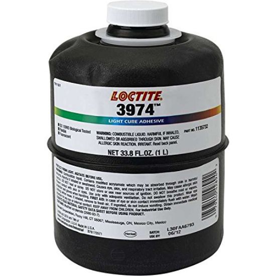 Picture of Loctite® 3974 Light Cure Adhesiveflexible 1 Liter Part# - 1135732