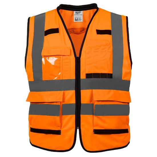 Picture of Milwaukee® Tool Class 2 Hi-Vis Perform Safety Vests L/Xl Orange Part# - 48-73-5052