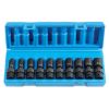 Picture of Grey Pneumatic 3/8" Drive 10 Piece Semi-Deep Metric Universal S Part# - 1210Umsd