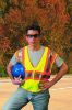 Picture of Mcr Safety Fluorescent Lime Safetyvest W/ Orng/Sil Stripes Part# - Wccl2Lm