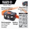 Picture of Klein Tools Rechrgbl Headlamp  Silicone Strap  400Lm Autooff Part# - 56064