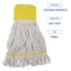 Picture of Boardwalk® Mop Head Sml Super Loopwh Yrn Part# - Bwk501Wh