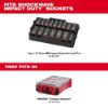 Picture of Milwaukee® Tool Shockwave Imp Duty Socket 1/2 Dr 16Pc Tray Only Part# - 49-66-6833