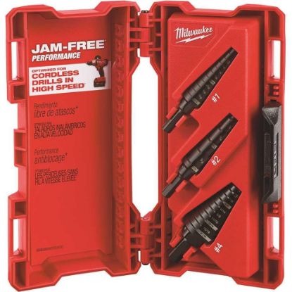 Picture of Milwaukee® Tool Step Bit 3Pc Set No1  No2  No4 Part# - 48-89-9221