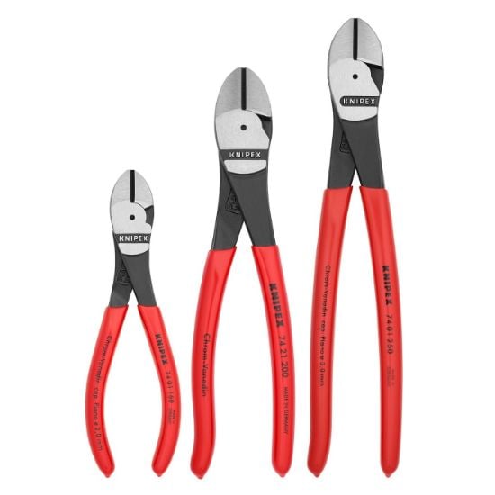 Picture of Knipex 3 Pc Diagonal Cutters Set Part# - 002005Us