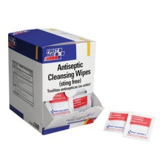 Picture of First Aid Only® Bzk Antiseptic Wipes  100/Box Part# - J308-002