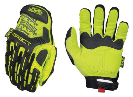 Picture of Mechanix Wear® Safety High Viz M-Pact Glove- Yellow Part# - Smp-91-011