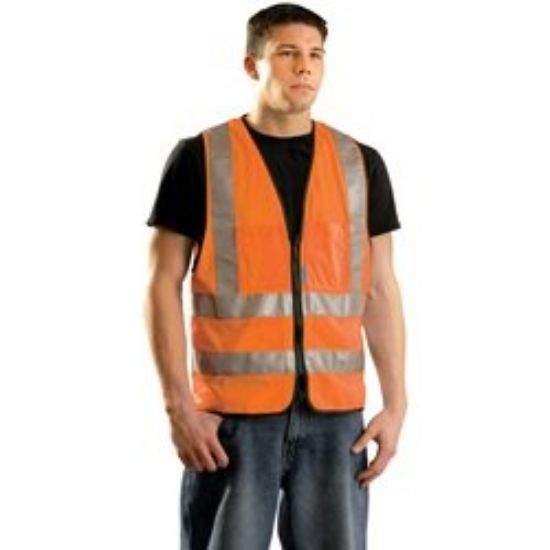 Picture of Occunomix Occulux Surveyors Vest:Orange Part# - Lux-Ssfs-O2X