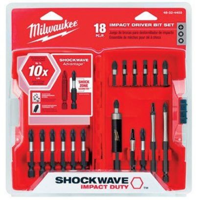 Picture of Milwaukee® Tool 18 Pc Shockwave Set Part# - 48-32-4403