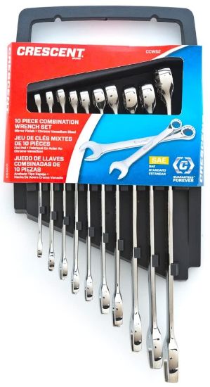 Picture of Crescent® 10Pc Sae Combination Wrench Set Part# - Ccws2-05