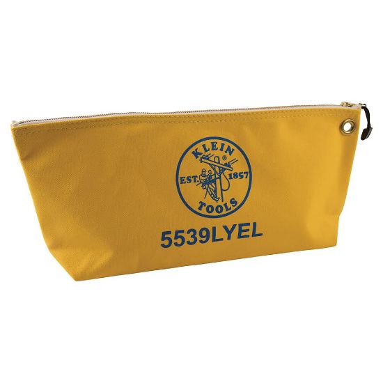 Picture of Klein Tools Canvas Bag With Zipper Large Yellow Part# - 5539Lyel