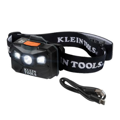 Picture of Klein Tools Rechg Hdlp W/St 400 Lumen All-Day Runtime Au-Off Part# - 56048