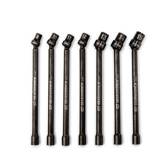 Picture of Gearwrench® 3/8"Dr Pinless Univ Impskt Ext Set 7Pc Part# - 84980