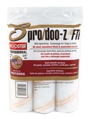 Picture of Wooster 9" Pro/Doo-Z Ftp 3/8" Nap 3-Pk Roller Covers Part# - 0Rr6630090