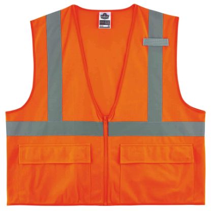 Picture of Ergodyne Glowear 8225Z Class 2 Std Vest Orange S/M Part# - 21153