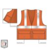 Picture of Ergodyne Glowear 8225Z Class 2 Std Vest Orange S/M Part# - 21153