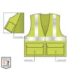 Picture of Ergodyne Glowear 8225Z Class 2 Std Vest Lime S/M Part# - 21163