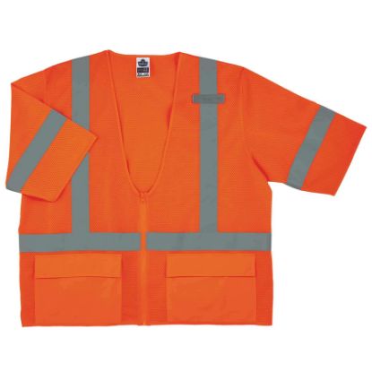 Picture of Ergodyne Glowear 8320Z Class 3 Std Vest Orange S/M Part# - 22113