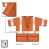 Picture of Ergodyne Glowear 8320Z Class 3 Std Vest Orange S/M Part# - 22113